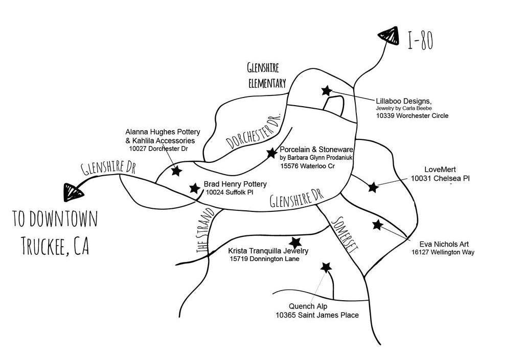 Glenshire Open Studio MAP 2025