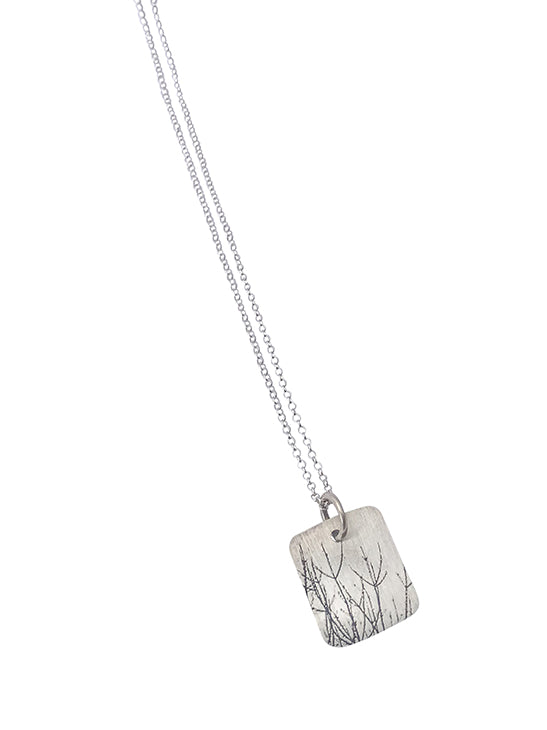 Simple Branch Necklace and Earrings