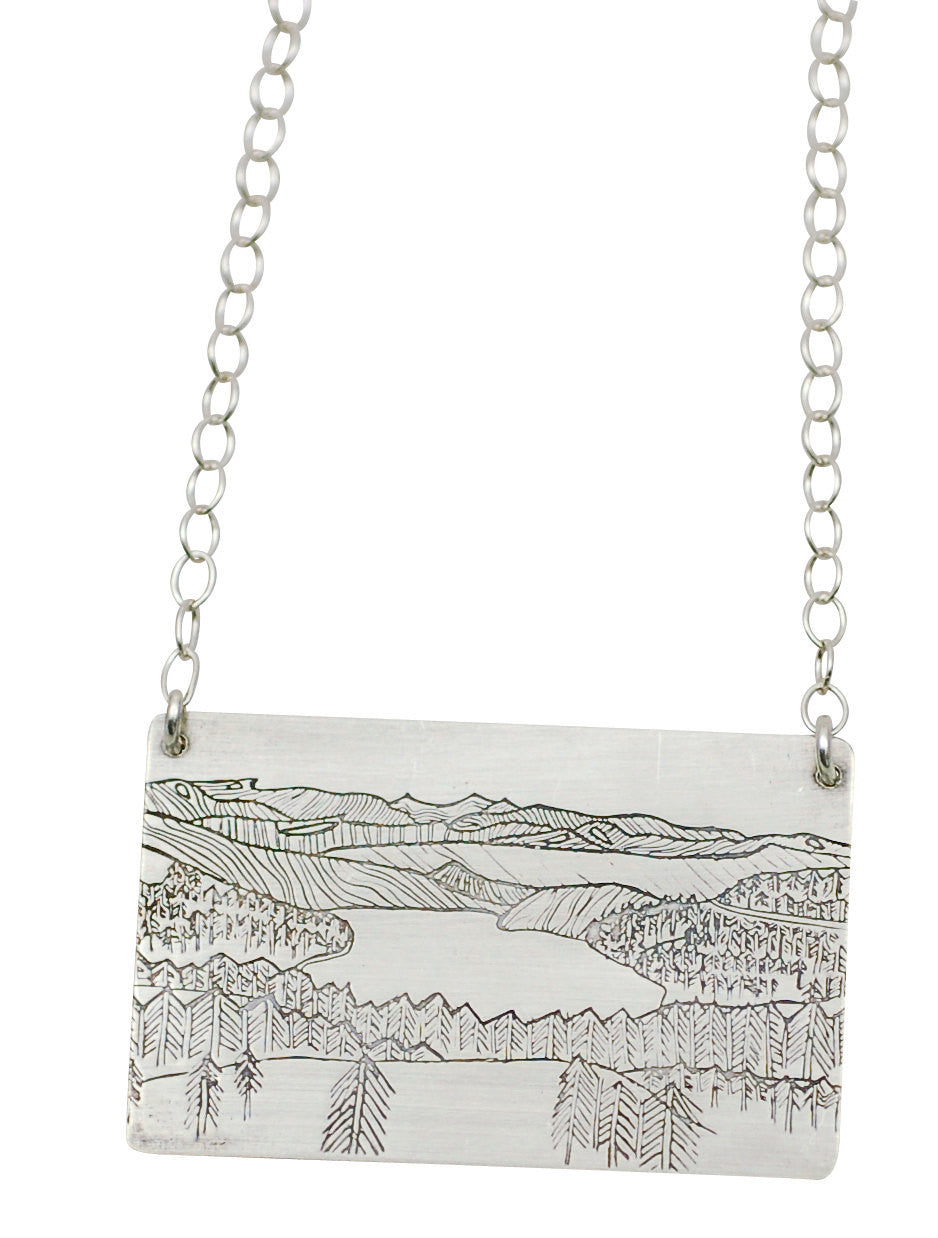 Mountain and Lakes Pendant