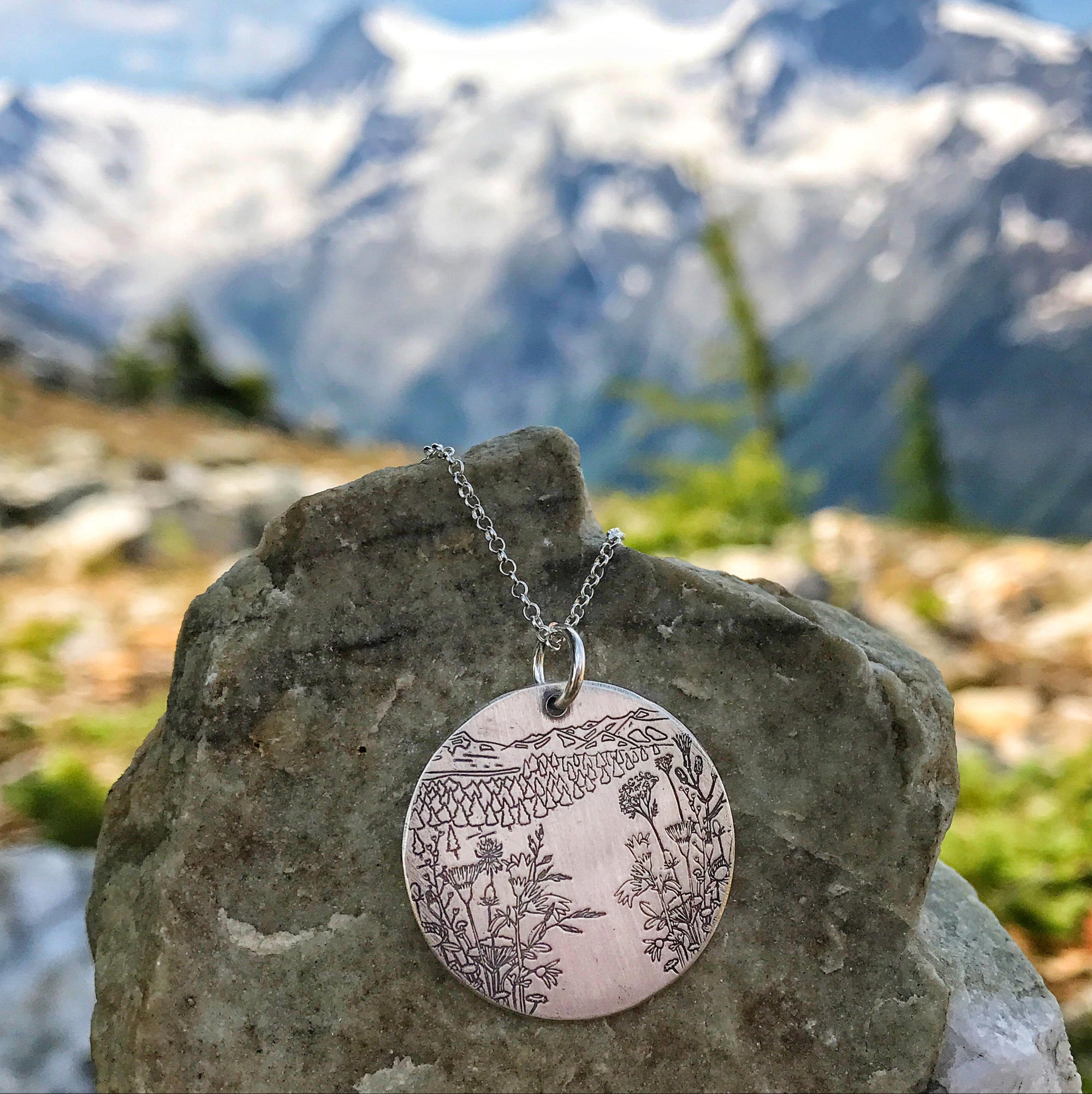 Trails and Mountain Necklace