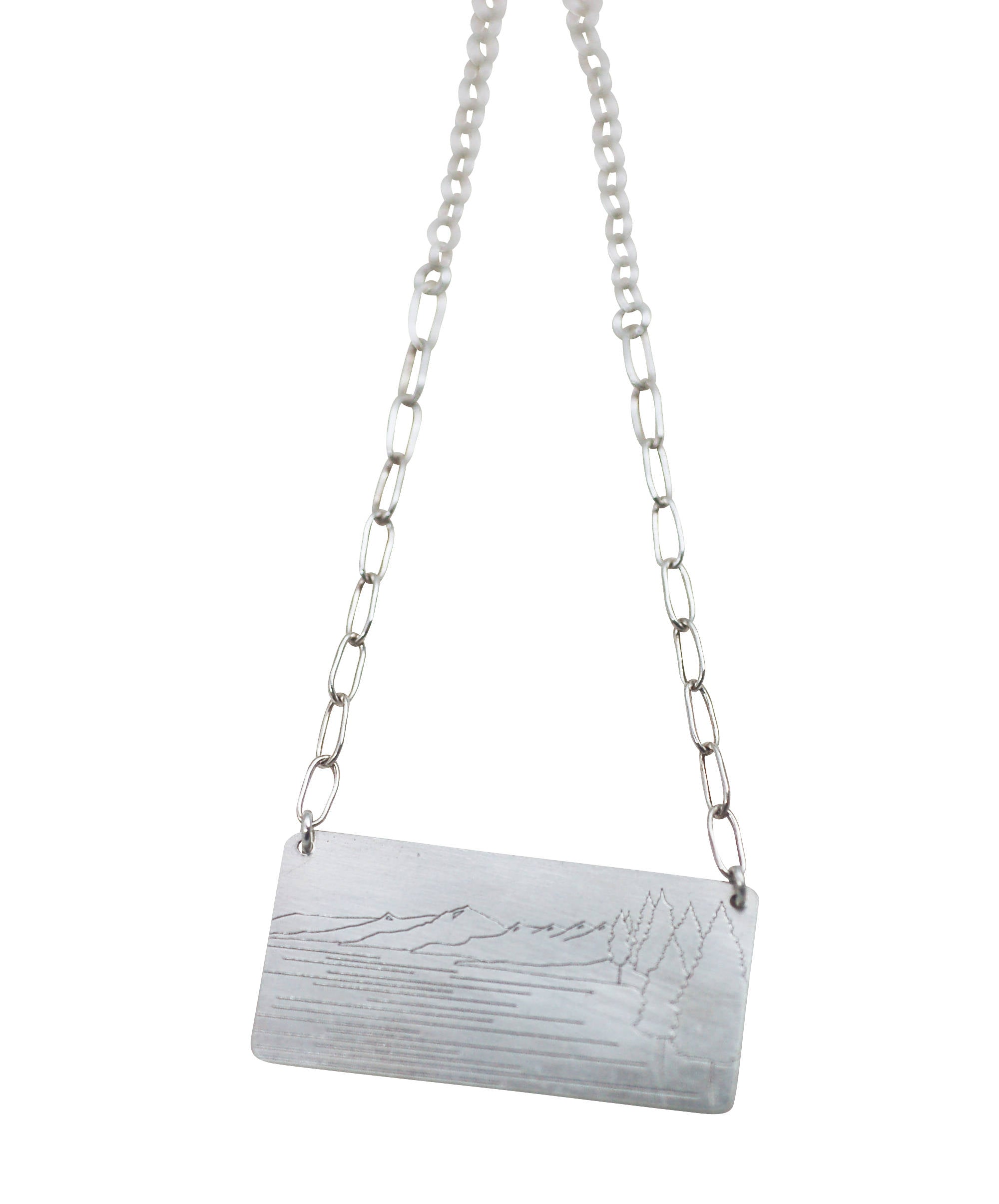 West Shore Line Drawing Pendant