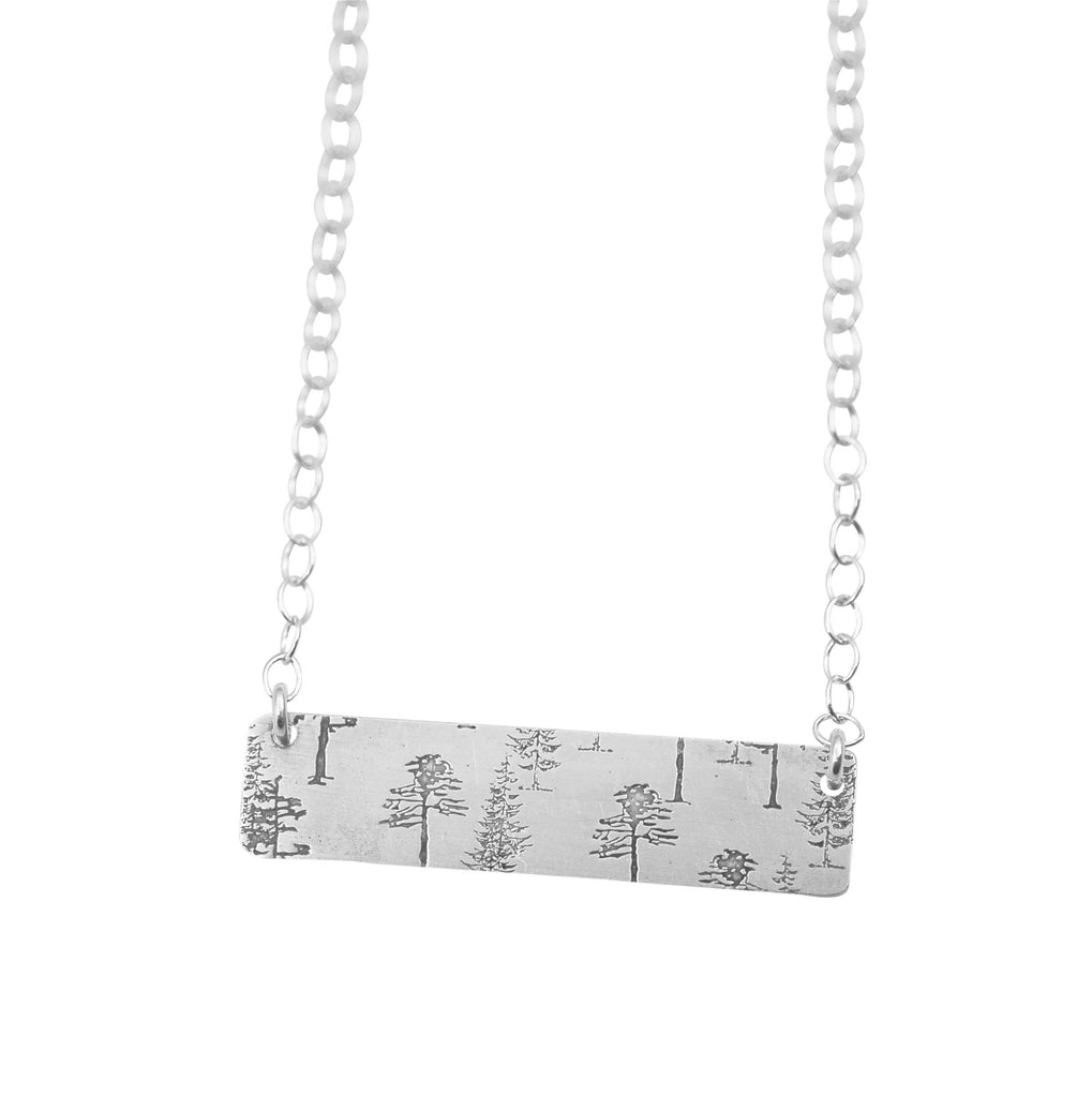 Printed Bar Necklace