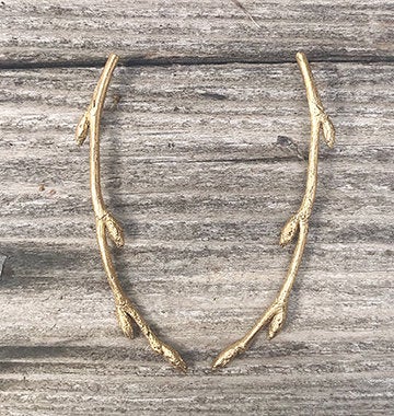 Bronze Twig Post Earrings