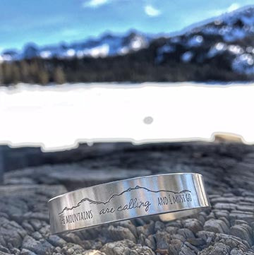 Mountains Calling Cuff