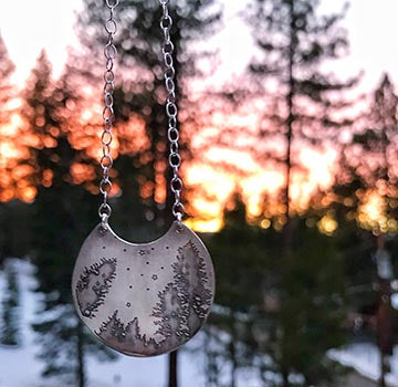 Stars and Trees necklace