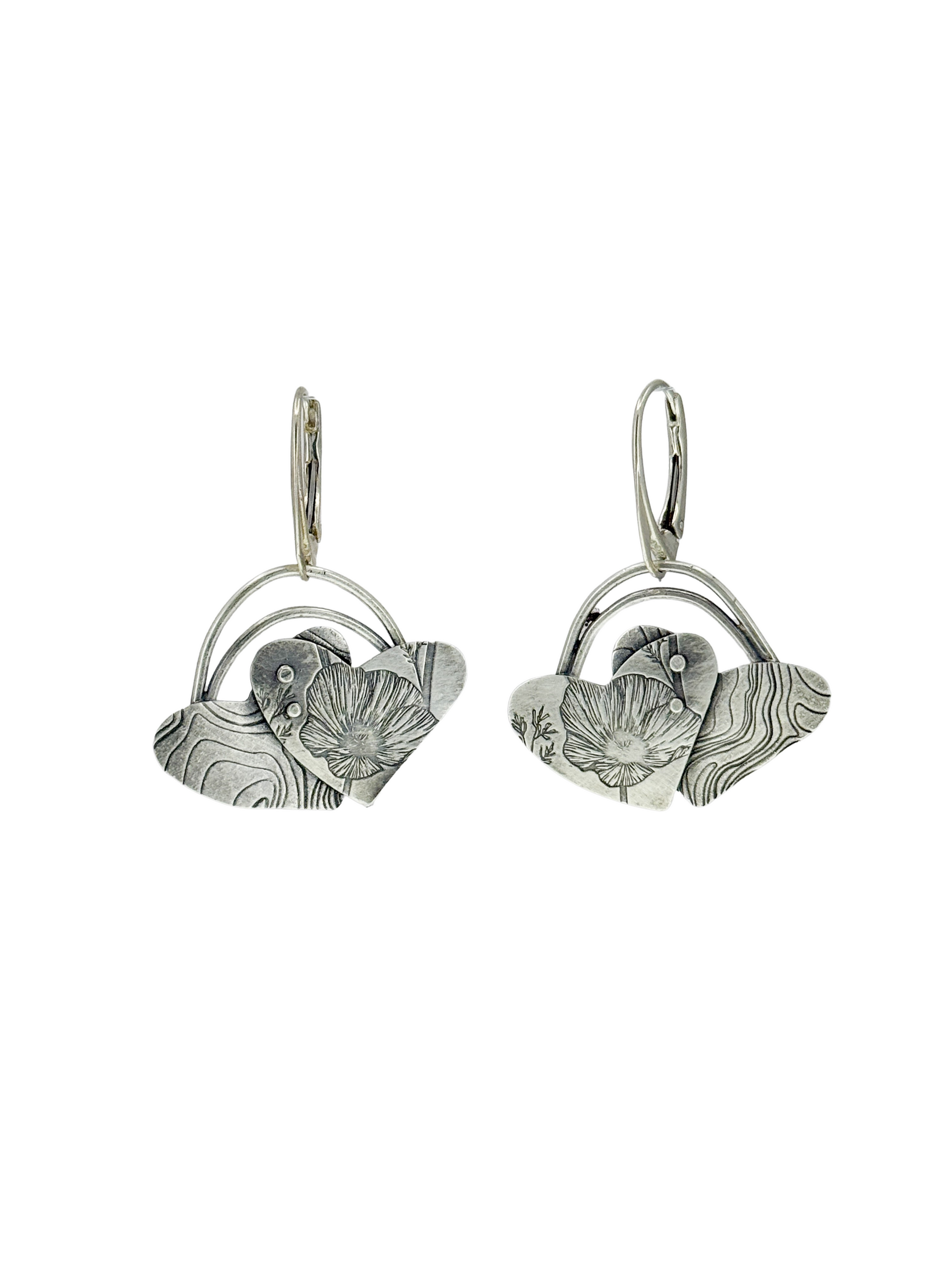アクセサリー erd 925 silver single earring Sterling Silver Mother of Pearl Starfish Drop Earrings - Charles