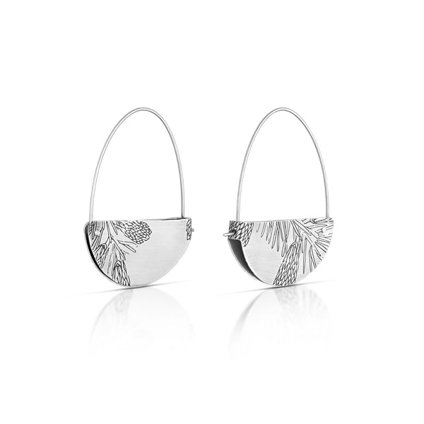 Rivet and Fold Hoops | Sterling Silver, Brass & Copper Nature