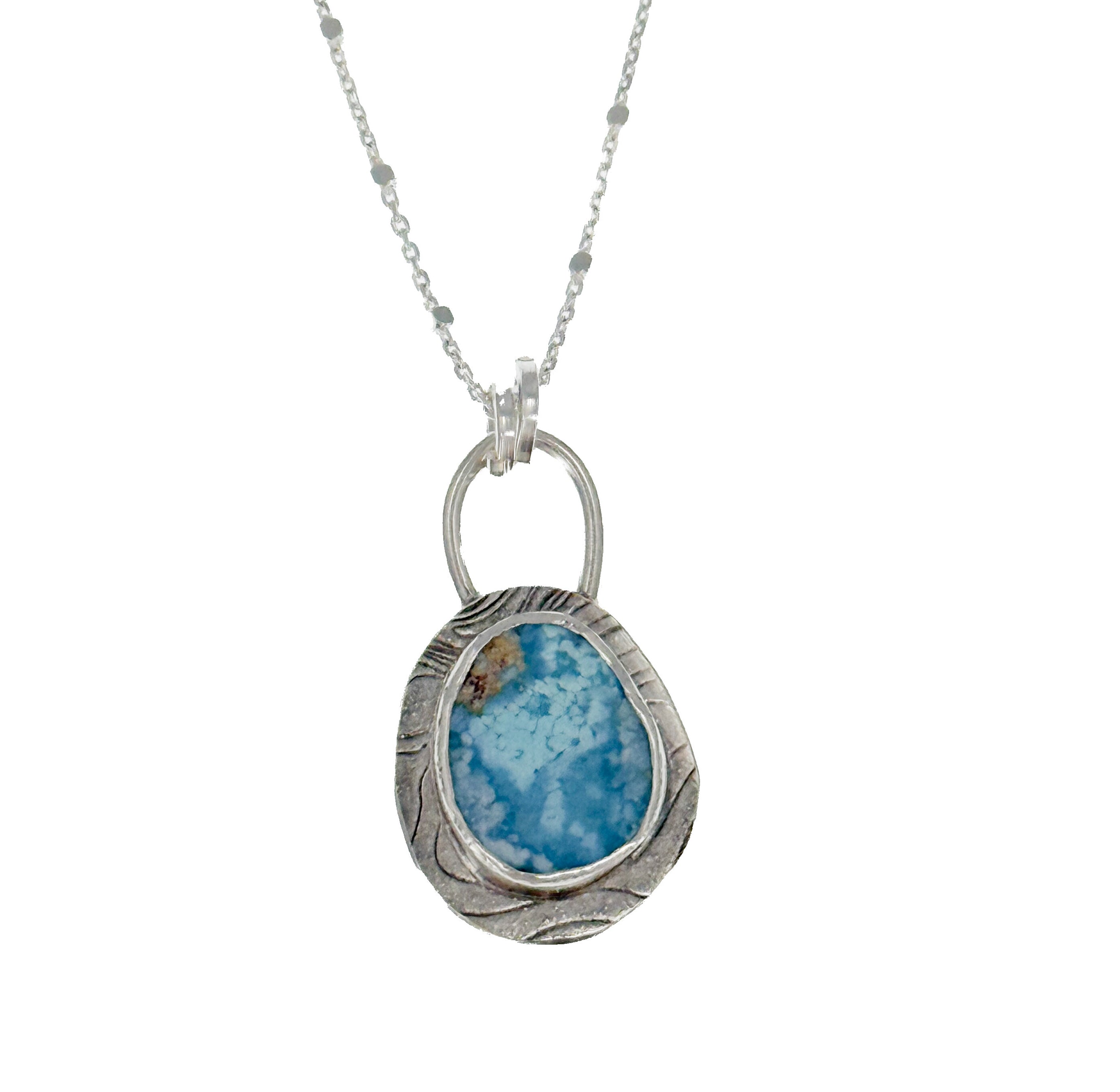 Golden Hills Turquoise Necklace | Natural Periwinkle Turquoise