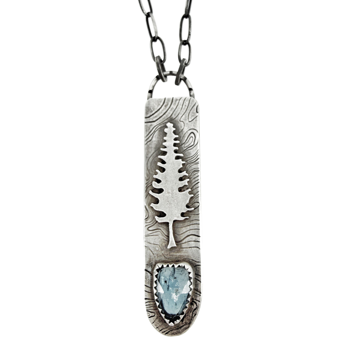 forest necklace with  kyanite