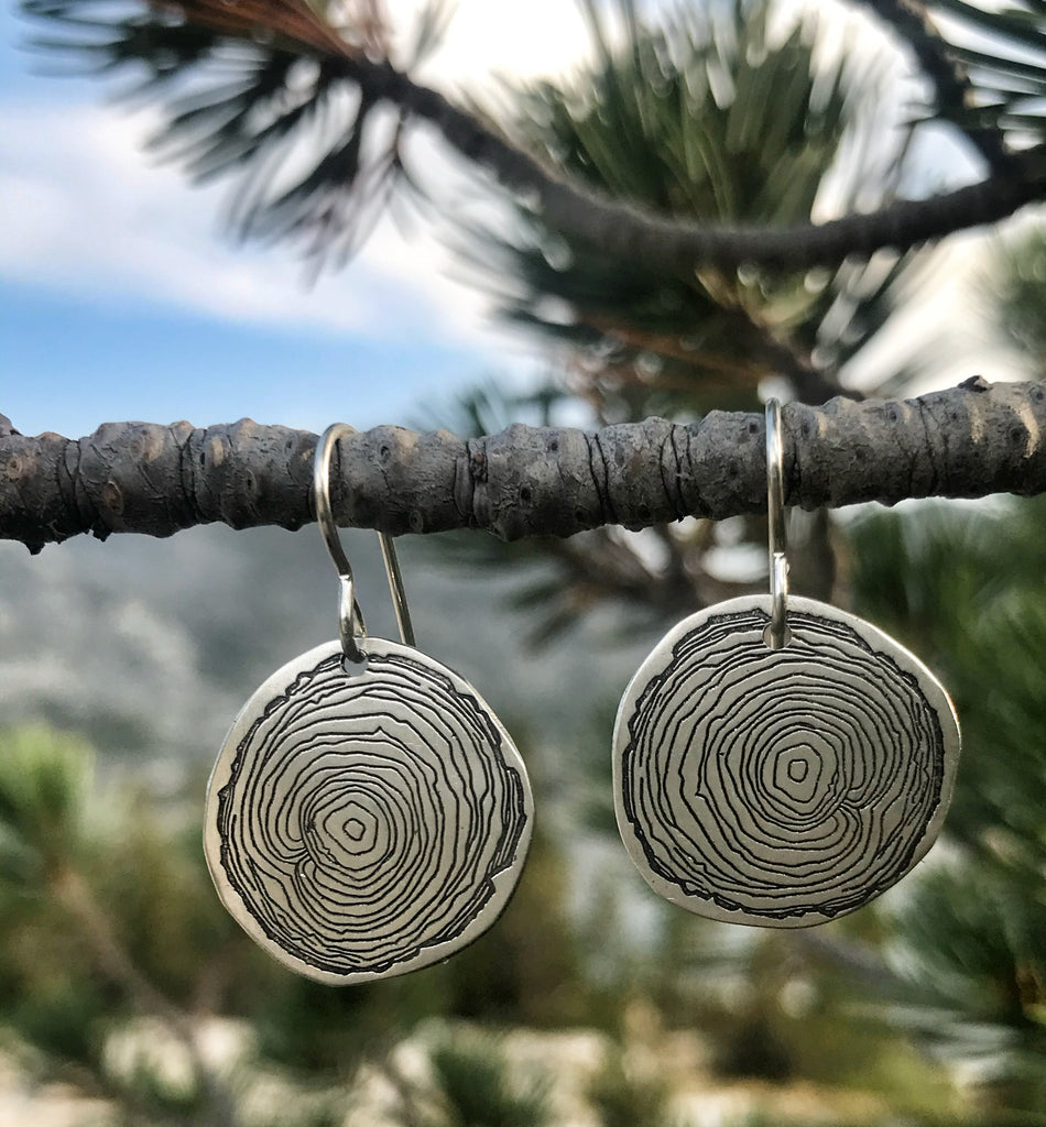 Wood Slice Earrings and Necklace