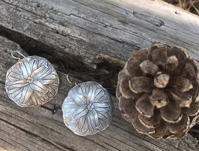 pine cone earrings