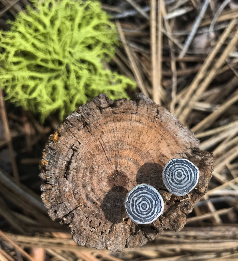 Wood Slice Earrings and Necklace