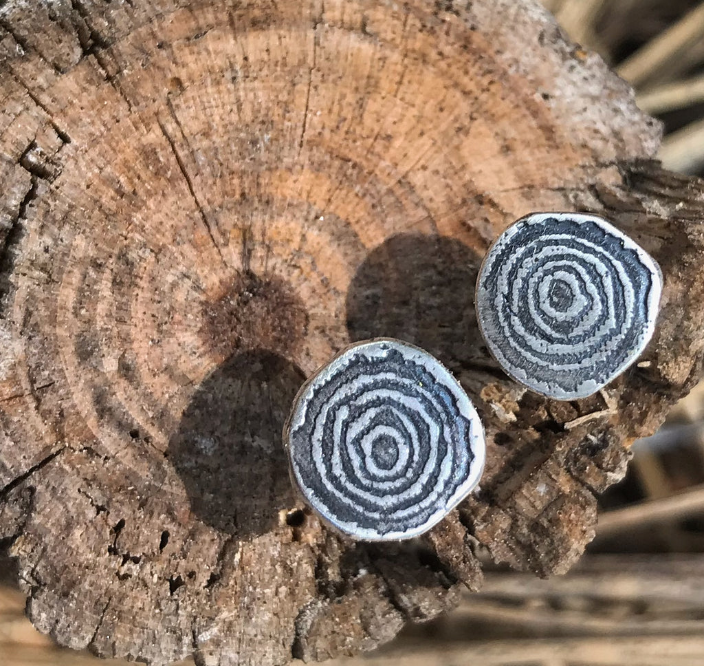 Wood Slice Earrings and Necklace