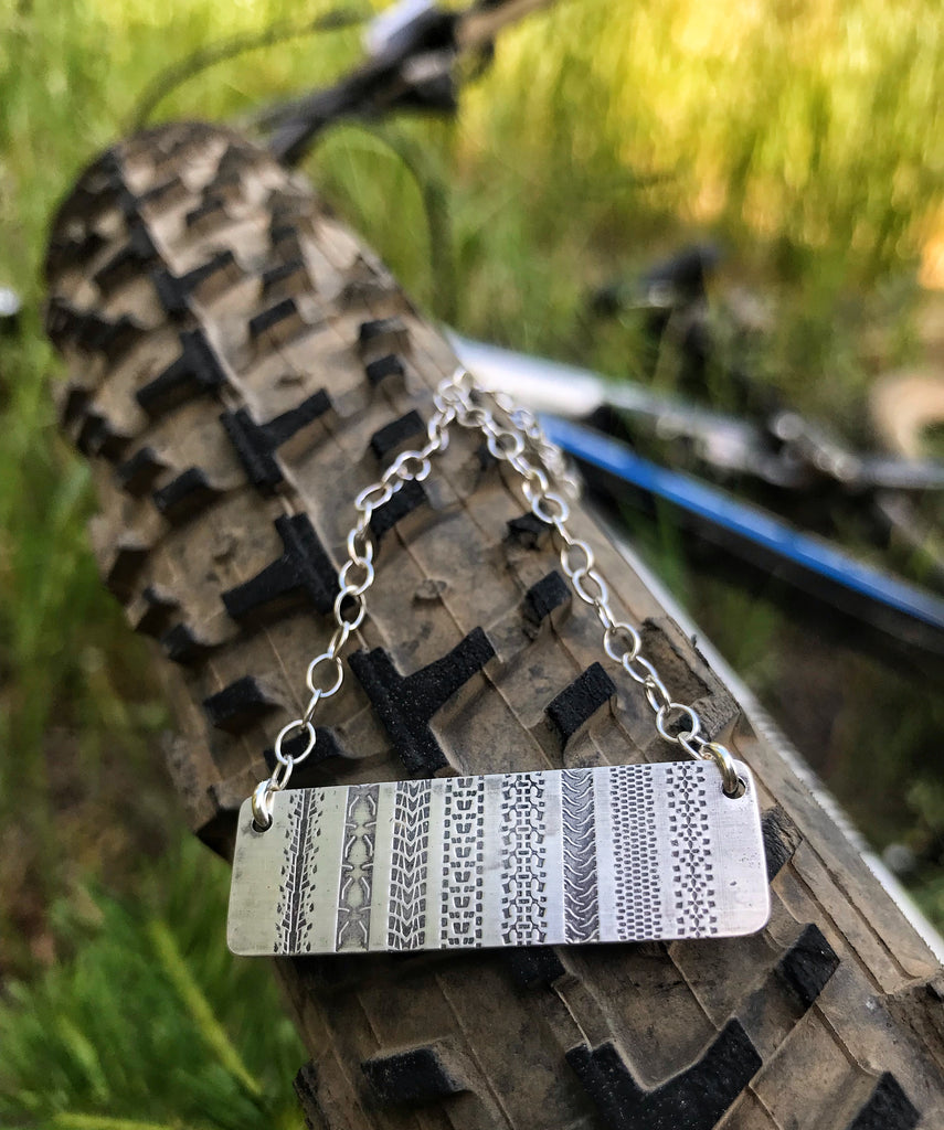 bike tread necklace