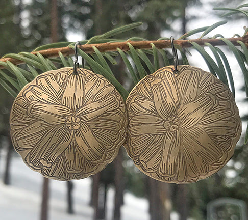 Pine Cone Earrings and Necklace