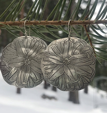 Pine Cone Earrings and Necklace