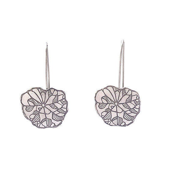 Geranium Leaf Earrings