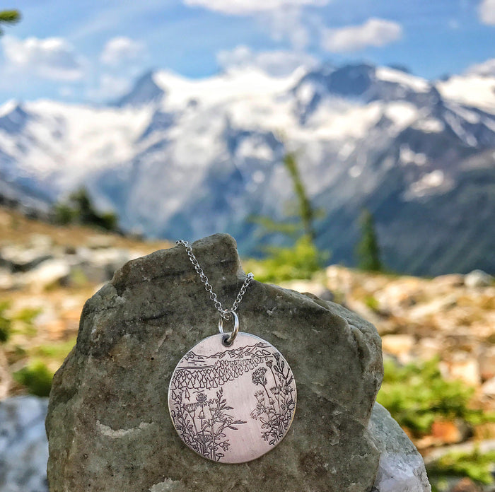 Trails and Mountain Necklace