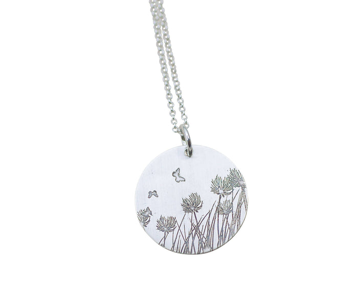 dandelion necklace, john muir jewelry