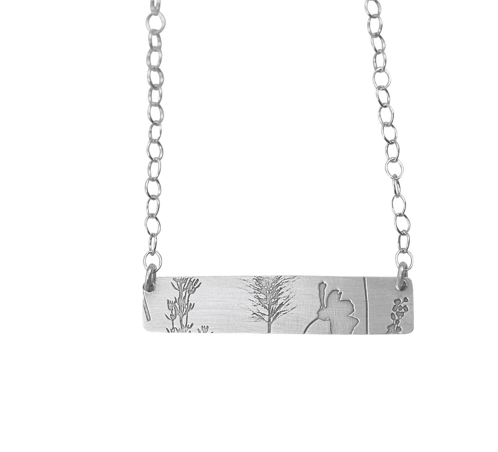Printed Bar Necklace