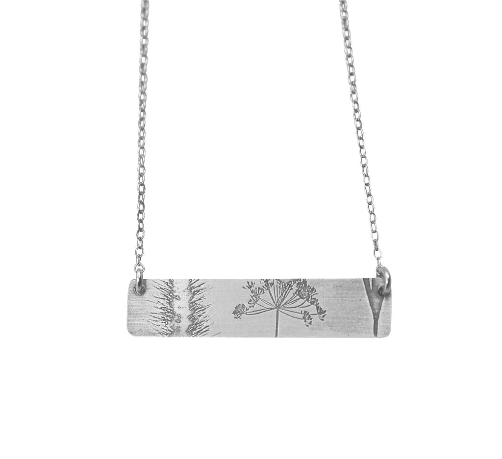 Printed Bar Necklace