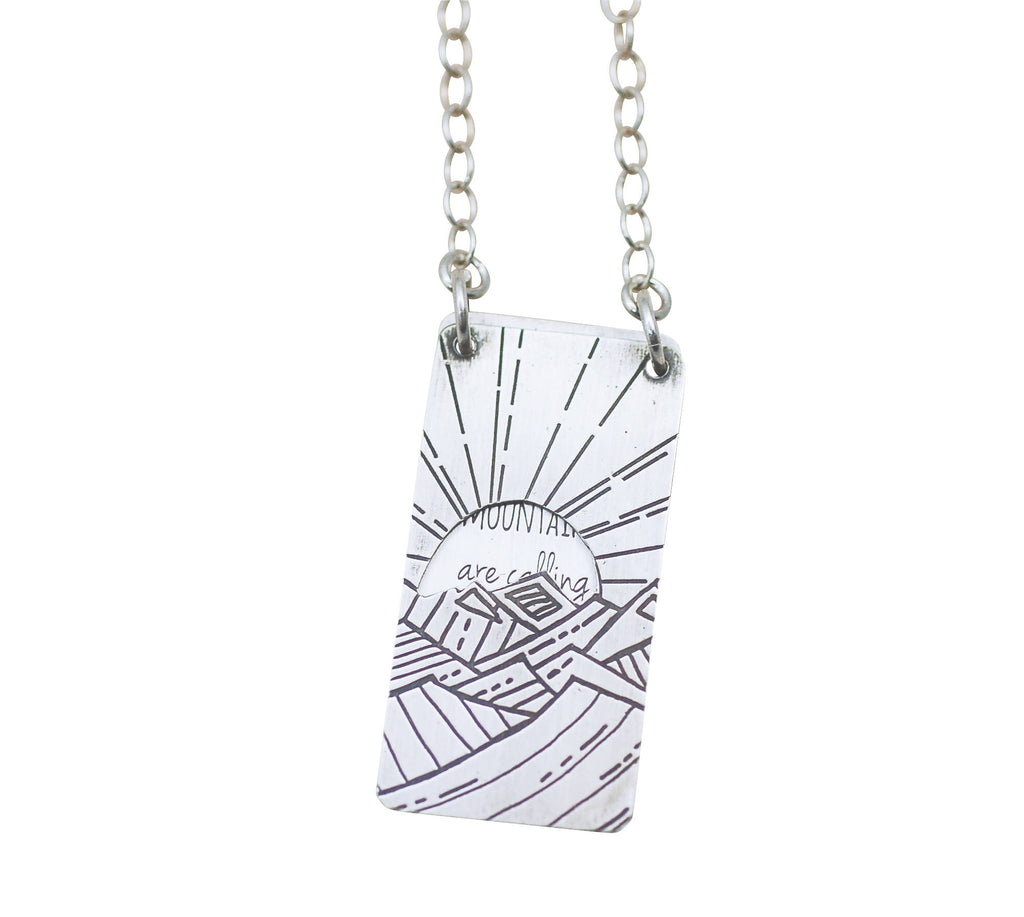 Sun, Mountains and John Muir Necklaces