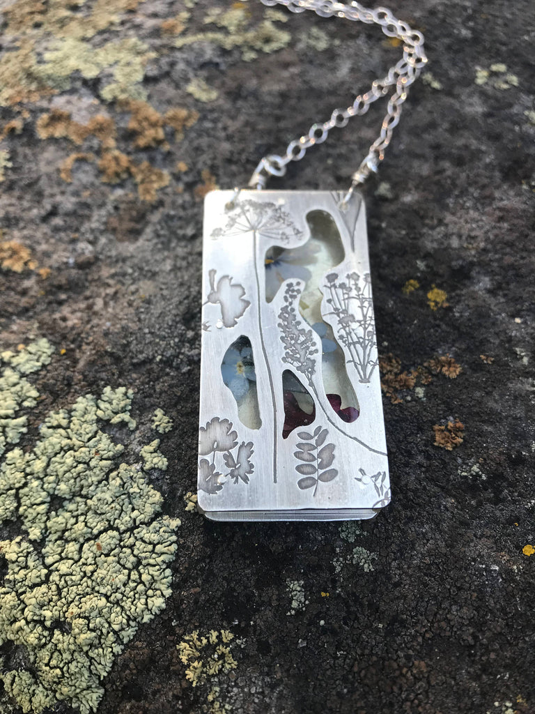 Pressed Wildflower Necklaces