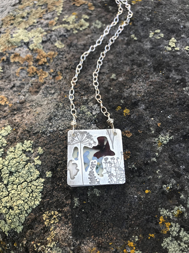 Pressed Wildflower Necklaces