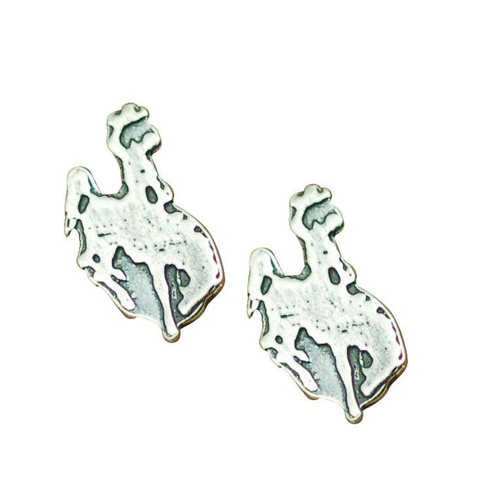 bronco studs, cowgirl earrings, cowboy jewelry