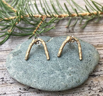 Rainbow Twig Earrings