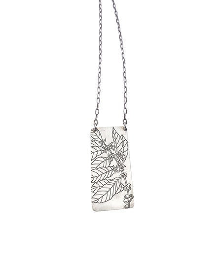 coffee plant necklace