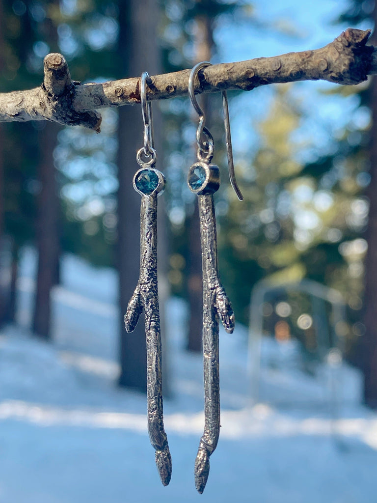 Twig Gemstone Dangles