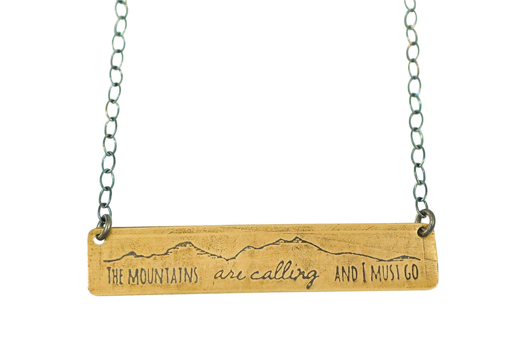 mountains calling necklace