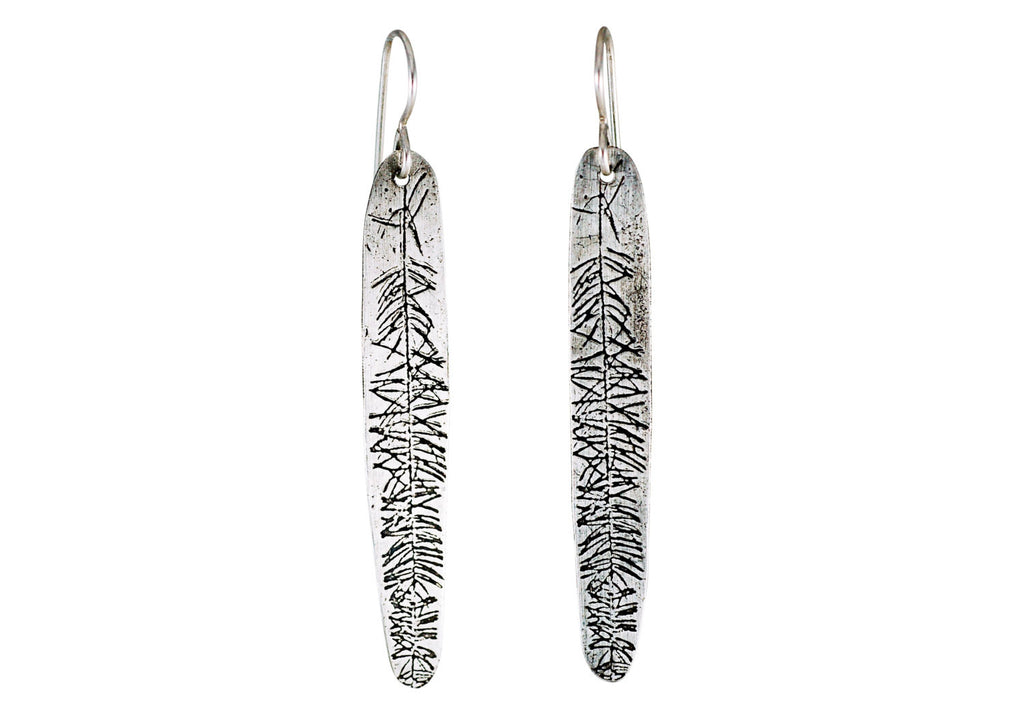 fir branch earrings