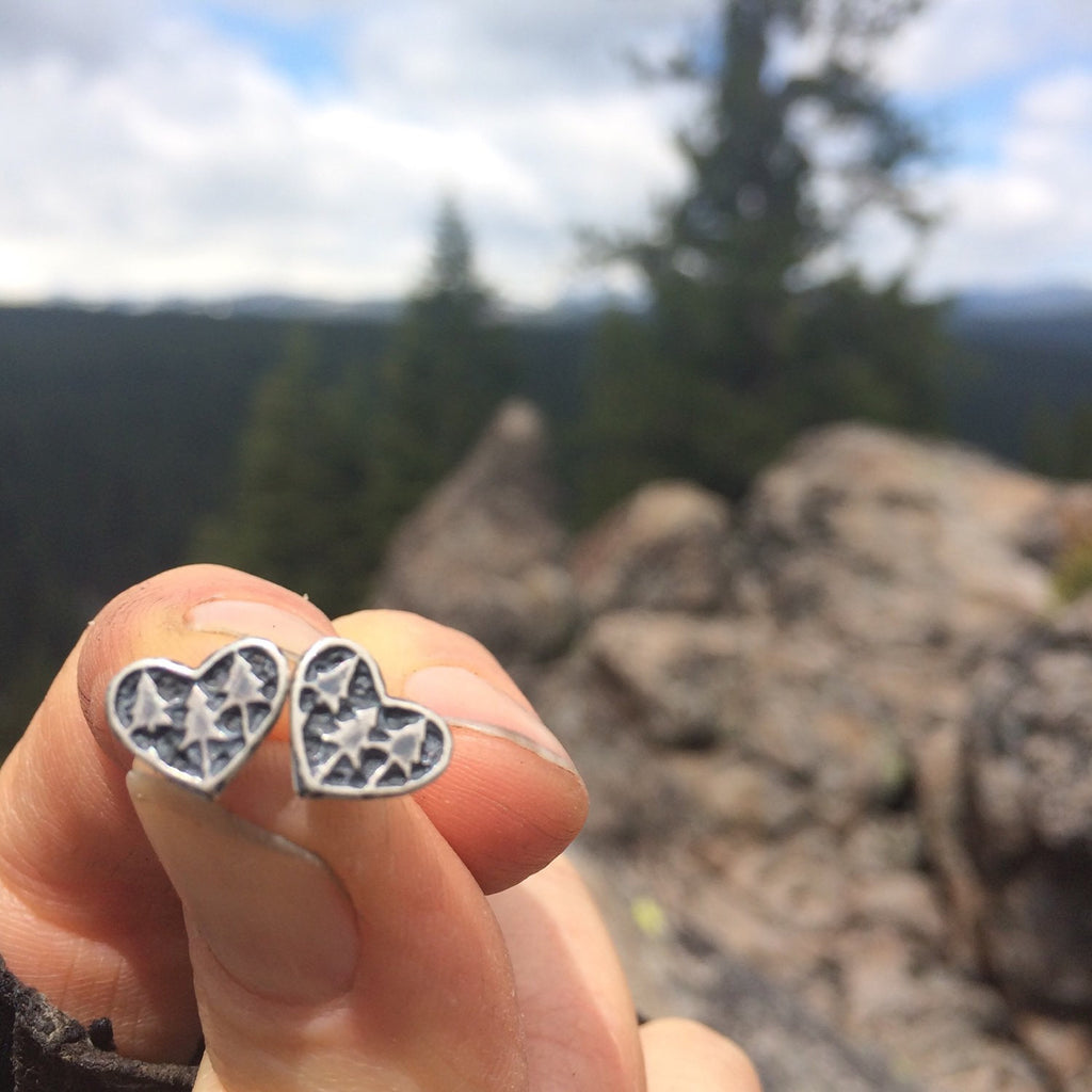 tiny tree love studs