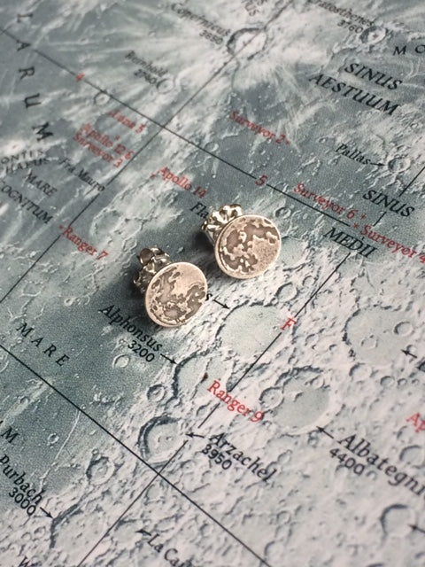 Full Moon Sterling Studs