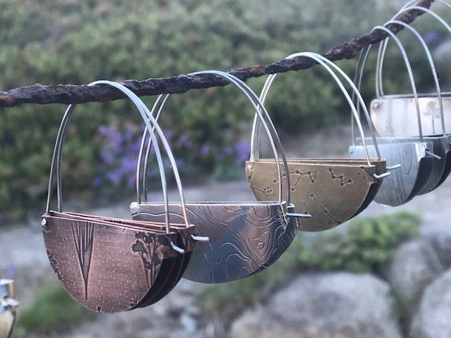 Rivet and Fold Hoops Large Series 2